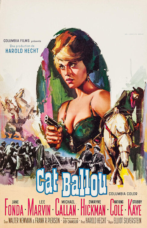1000 piece jigsaw puzzle for the movie poster: Cat Ballou (1965) ver7