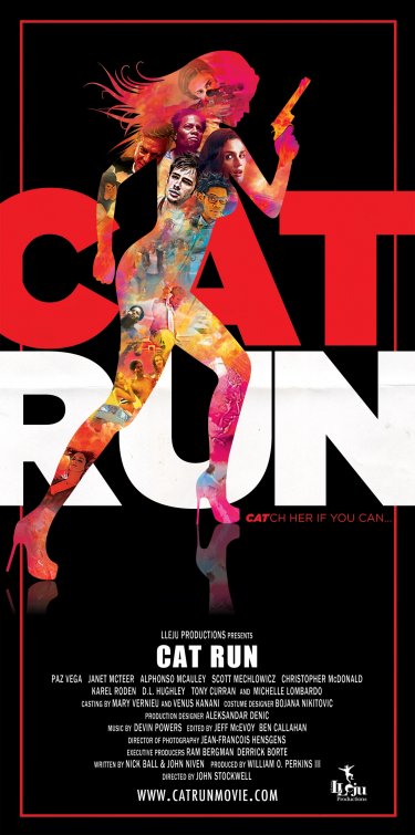 1000 piece jigsaw puzzle for the movie poster: Cat Run (2011)