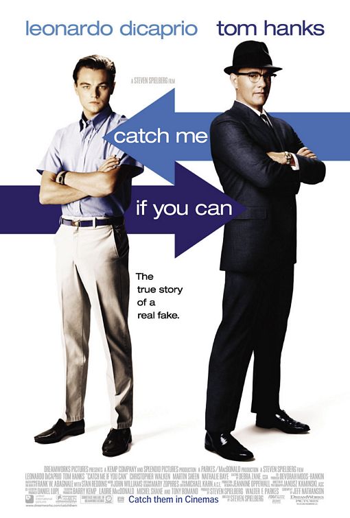 the movie poster: Catch Me If You Can (2002) ver2