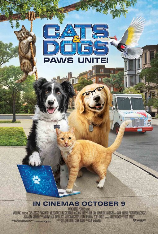 1000 piece jigsaw puzzle for the movie poster: Cats & Dogs 3: Paws Unite (2020)