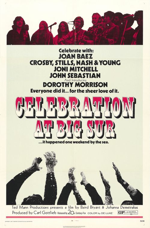 the movie poster: Celebration at Big Sur (1971)