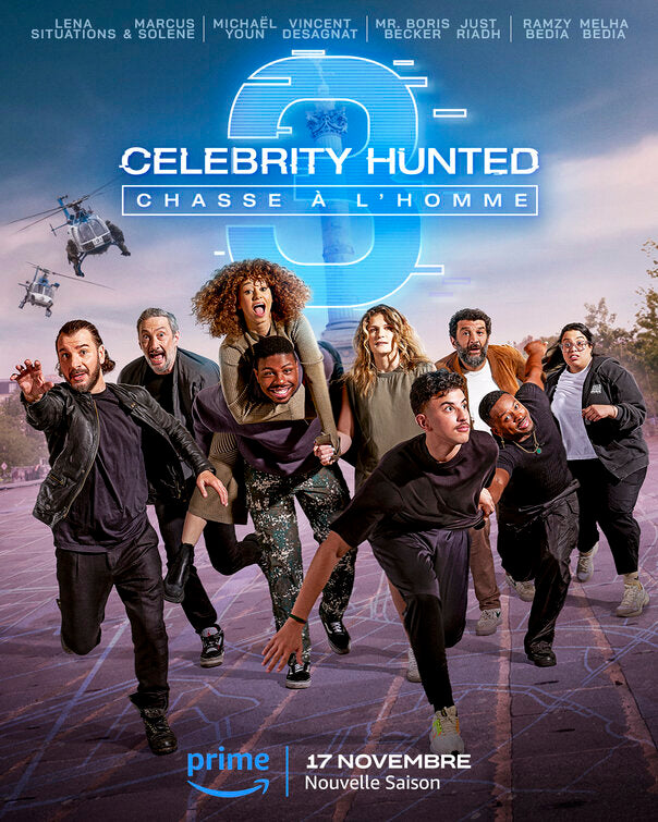 1000 piece jigsaw puzzle for tv poster: Celebrity Hunted: Chasse a l'homme