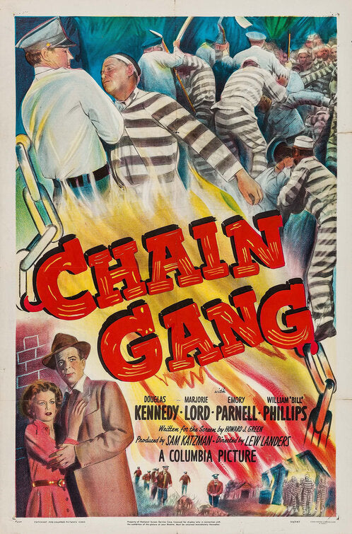 1000 piece jigsaw puzzle for the movie poster: Chain Gang (1950)