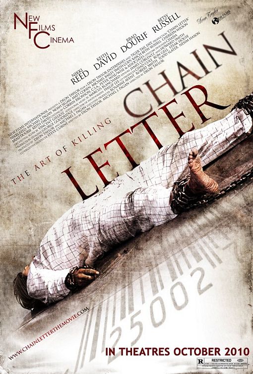 1000 piece jigsaw puzzle for the movie poster: Chain Letter (2010)