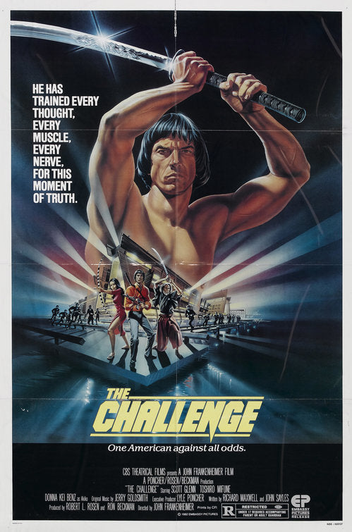1000 piece jigsaw puzzle for the movie poster: The Challenge (1982)