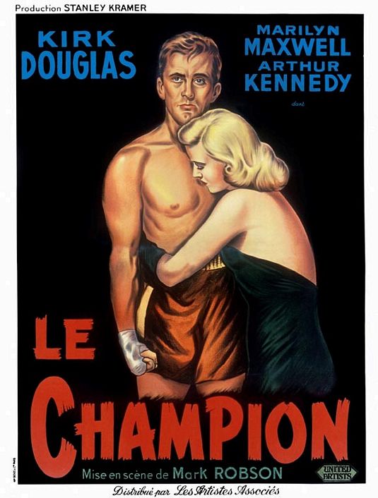 the movie poster: Champion (1949) ver2