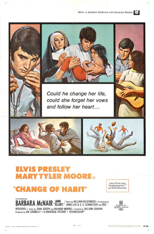 the movie poster: Change of Habit (1969)
