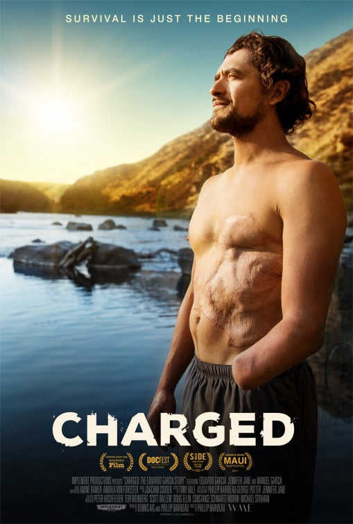 1000 piece jigsaw puzzle for the movie poster: Charged (2017)