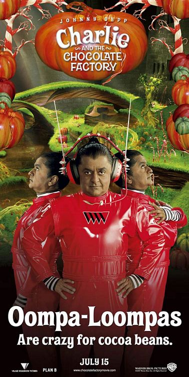 the movie poster: Charlie and the Chocolate Factory (2005) ver10