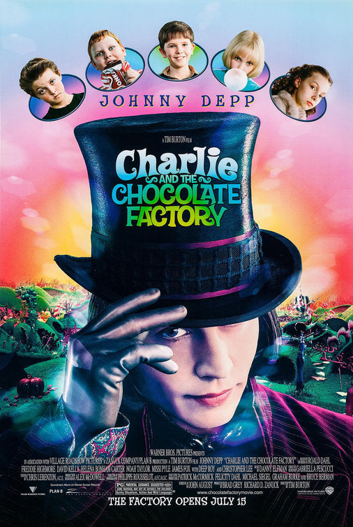 the movie poster: Charlie and the Chocolate Factory (2005) ver2