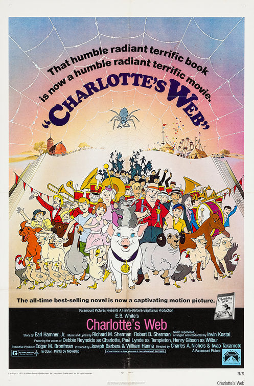 the movie poster: Charlotte's Web (1973)
