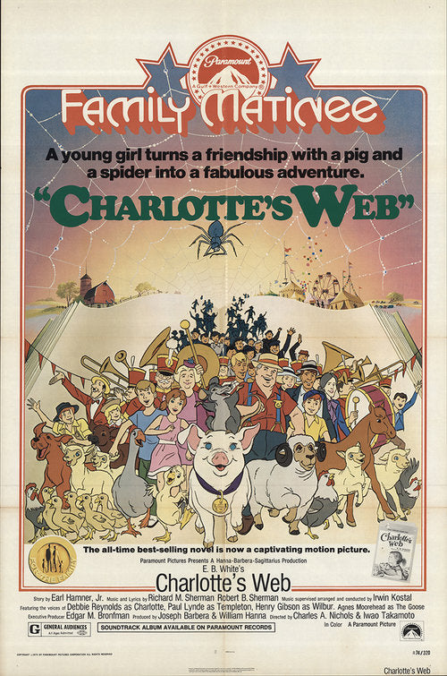 1000 piece jigsaw puzzle for the movie poster: Charlotte's Web (1973) ver2