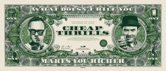 1000 piece jigsaw puzzle for the movie poster: Cheap Thrills (2014) ver8