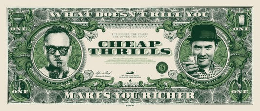 1000 piece jigsaw puzzle for the movie poster: Cheap Thrills (2014) ver8