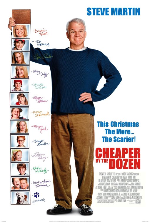 the movie poster: Cheaper by the Dozen (2003)