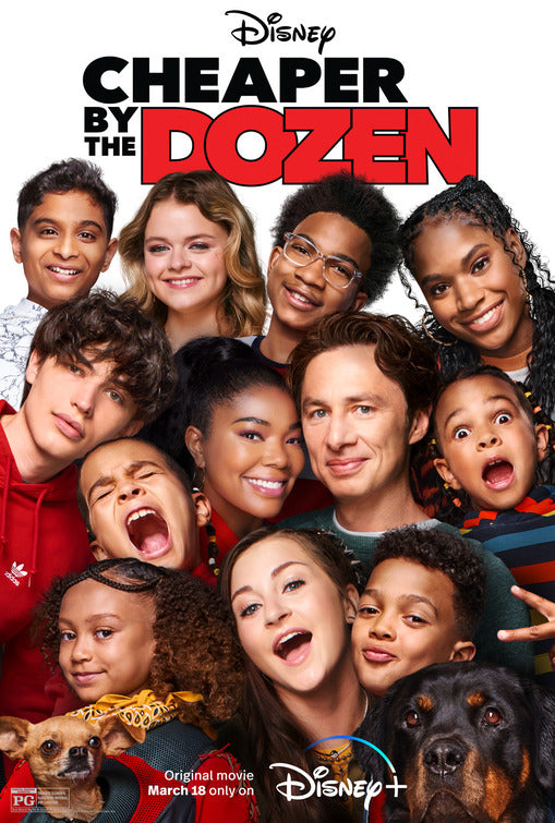 1000 piece jigsaw puzzle for the movie poster: Cheaper by the Dozen (2022)