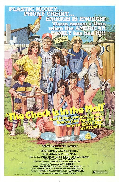 1000 piece jigsaw puzzle for the movie poster: The Check Is in the Mail... (1986)