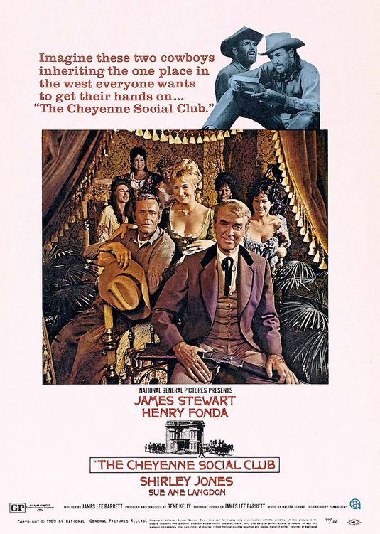 the movie poster: The Cheyenne Social Club (1970)