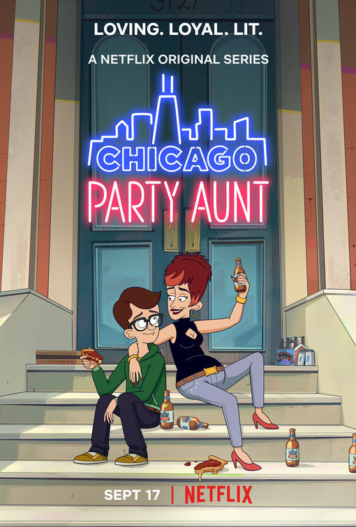 1000 piece jigsaw puzzle for tv poster: Chicago Party Aunt