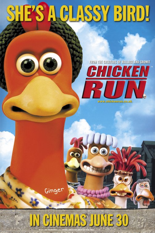 1000 piece jigsaw puzzle for the movie poster: Chicken Run (2000) ver10