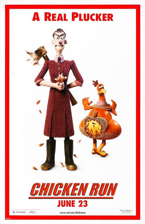 1000 piece jigsaw puzzle for the movie poster: Chicken Run (2000) ver7