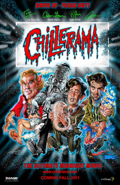 1000 piece jigsaw puzzle for the movie poster: Chillerama (2011)