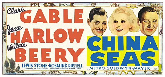 the movie poster: China Seas (1935)
