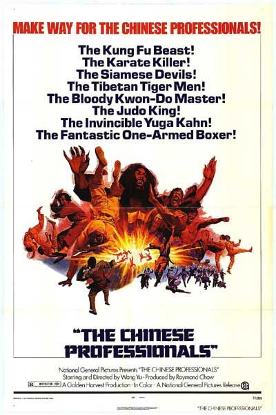 the movie poster: The Chinese Professionals (1973)