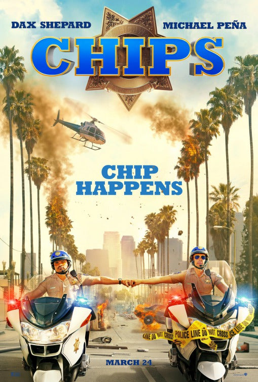 1000 piece jigsaw puzzle for the movie poster: CHiPs (2017)