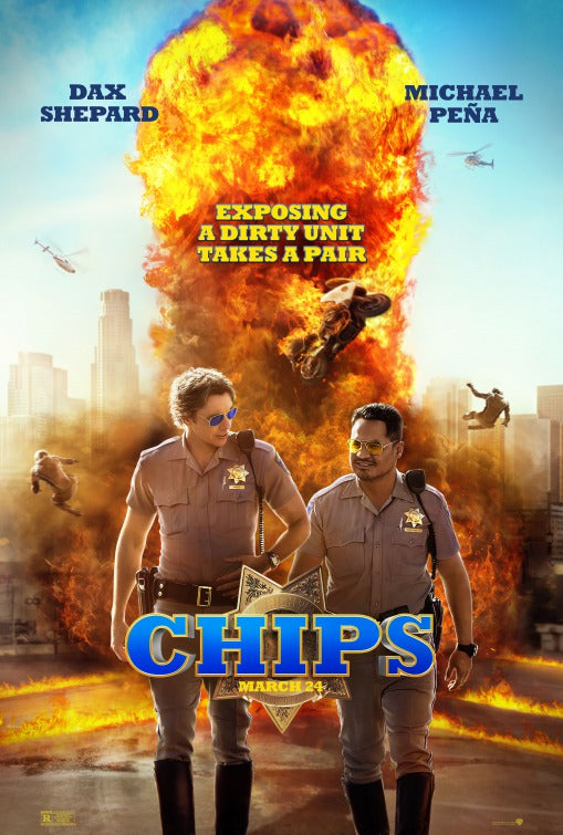 1000 piece jigsaw puzzle for the movie poster: CHiPs (2017) ver4