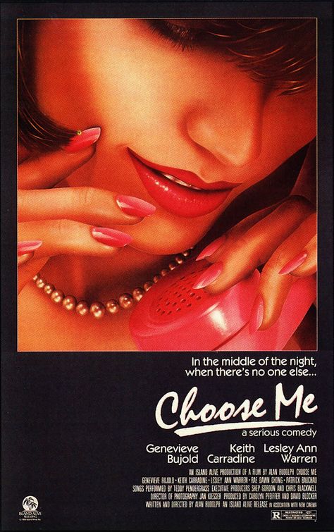 the movie poster: Choose Me (1984)