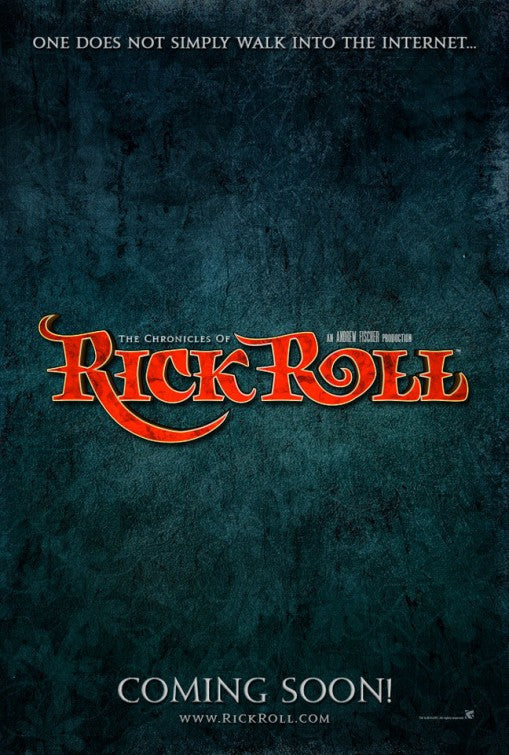 1000 piece jigsaw puzzle for the movie poster: The Chronicles of Rick Roll (2017)