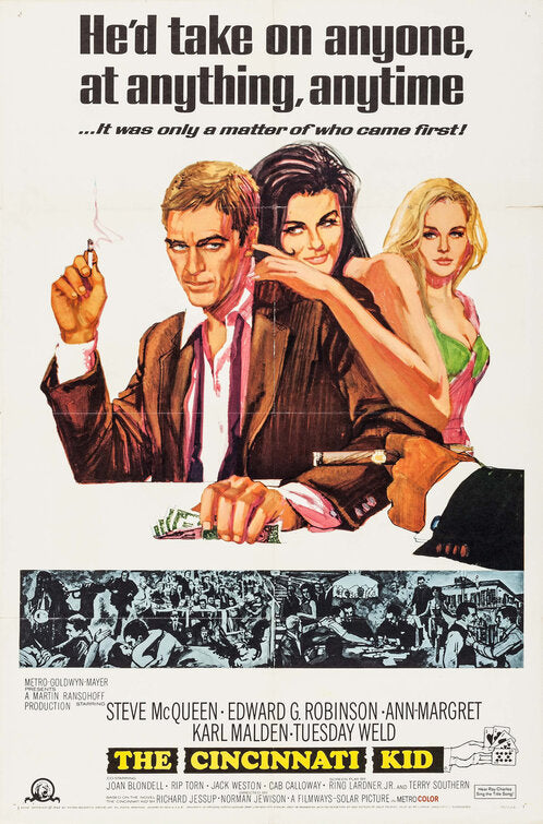 the movie poster: The Cincinnati Kid (1965)