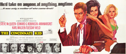 1000 piece jigsaw puzzle for the movie poster: The Cincinnati Kid (1965) ver3