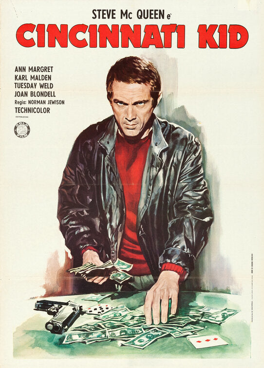 1000 piece jigsaw puzzle for the movie poster: The Cincinnati Kid (1965) ver8