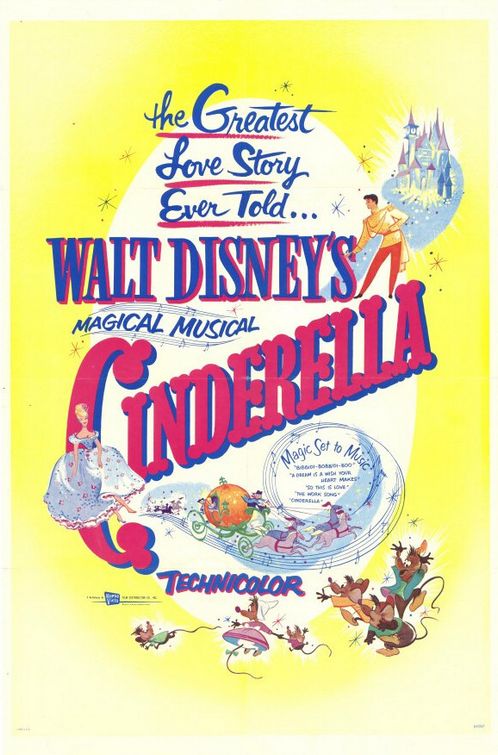 the movie poster: Cinderella (1950) ver2