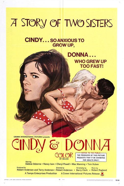 the movie poster: Cindy and Donna (1970)