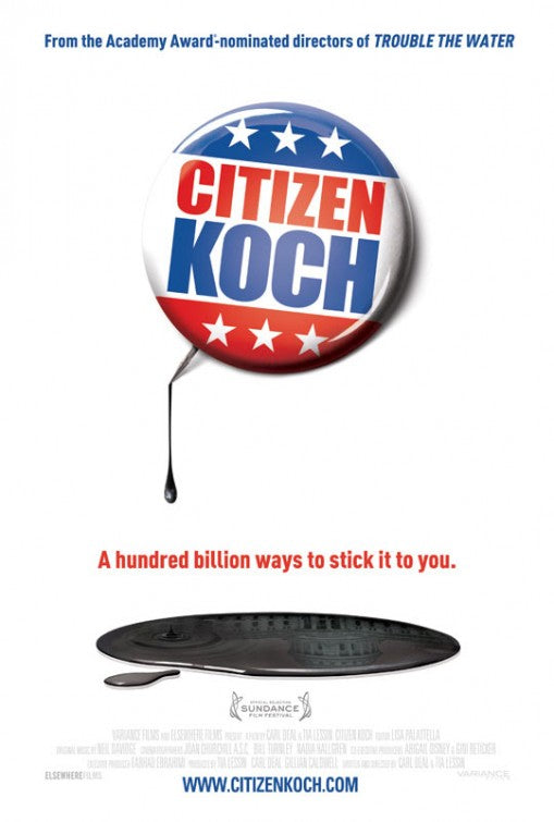 1000 piece jigsaw puzzle for the movie poster: Citizen Koch (2014)
