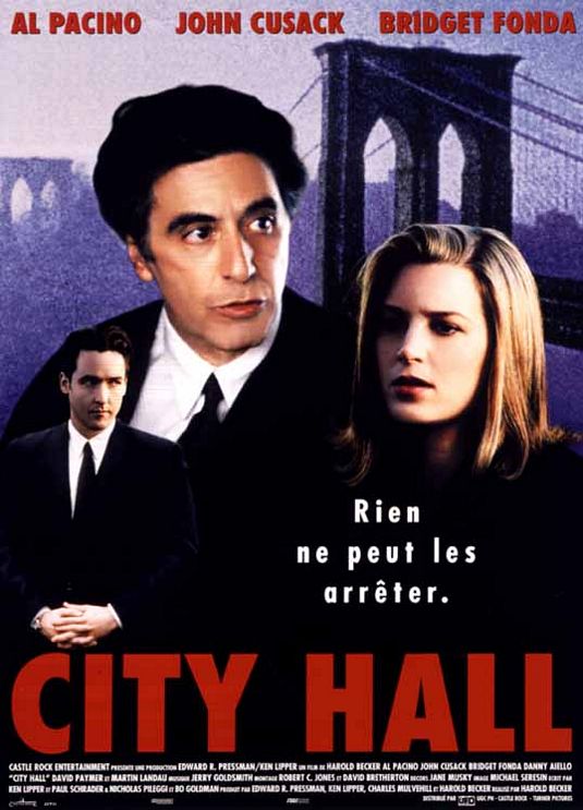 the movie poster: City Hall (1996) ver2