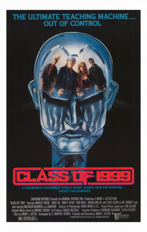 1000 piece jigsaw puzzle for the movie poster: Class of 1999 (1990)