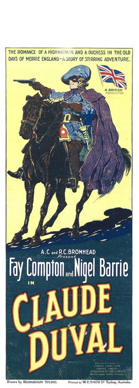 the movie poster: Claude Duval (1924)
