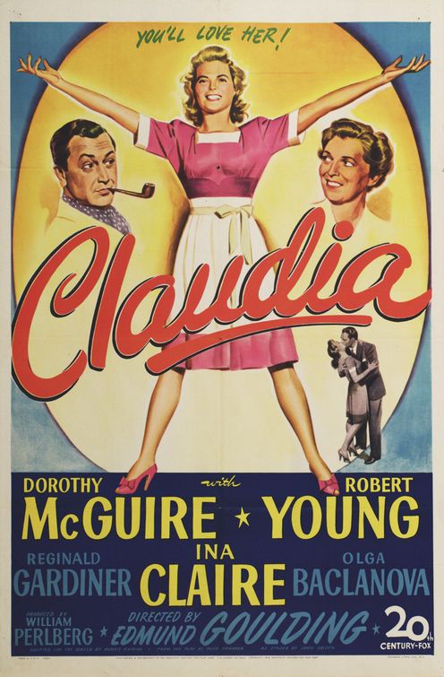 the movie poster: Claudia (1943)