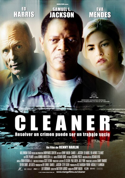 1000 piece jigsaw puzzle for the movie poster: Cleaner (2007)