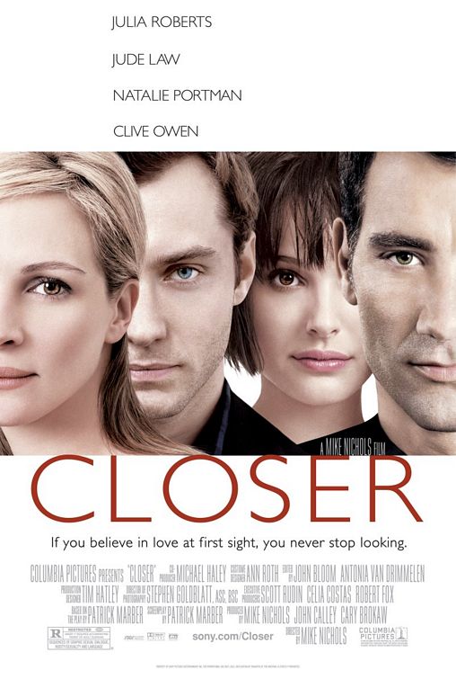 the movie poster: Closer (2004)