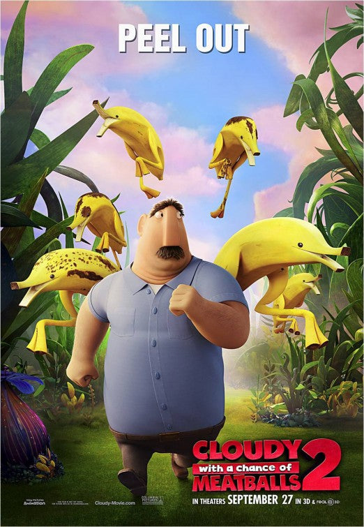 1000 piece jigsaw puzzle for the movie poster: Cloudy with a Chance of Meatballs 2 (2013) ver2