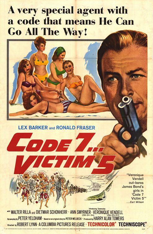 the movie poster: Code 7, Victim 5 (1965)