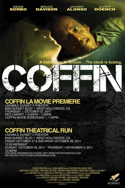 1000 piece jigsaw puzzle for the movie poster: Coffin (2011)