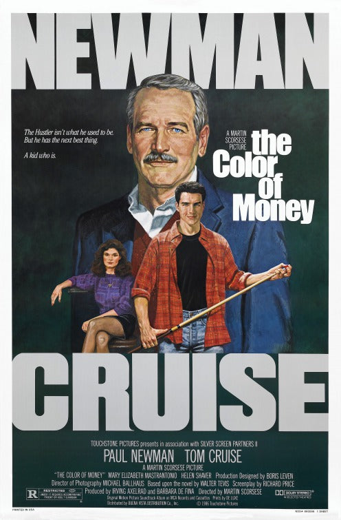 the movie poster: The Color of Money (1986)