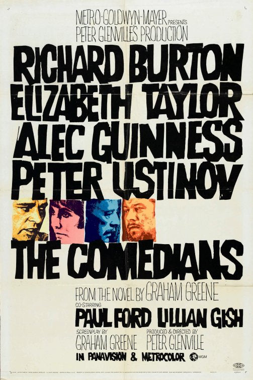 1000 piece jigsaw puzzle for the movie poster: The Comedians (1967)