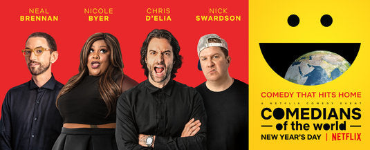 1000 piece jigsaw puzzle for tv poster: Comedians of the World